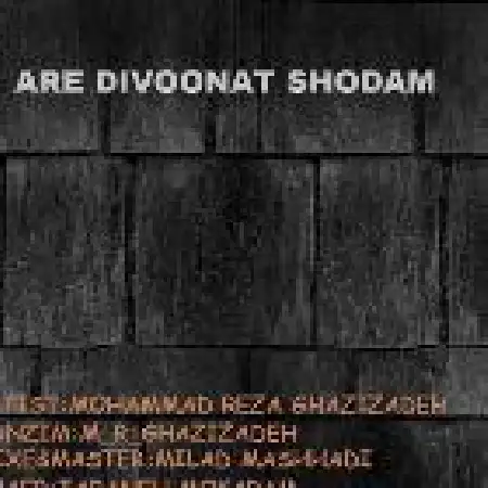 دانلود اهنگ محمدرضا قاضی زاده آره دیوونت شدم